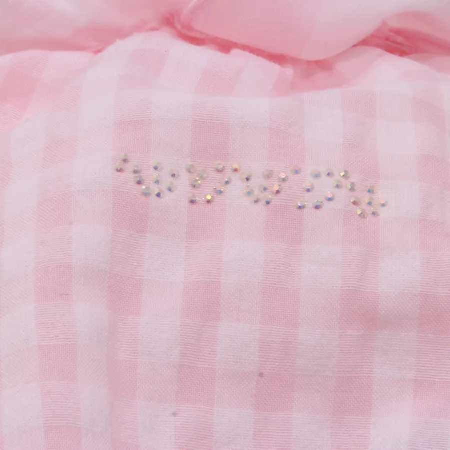 7927AC costume intero bimba girl NANAN cotton pink/white checked swimwear