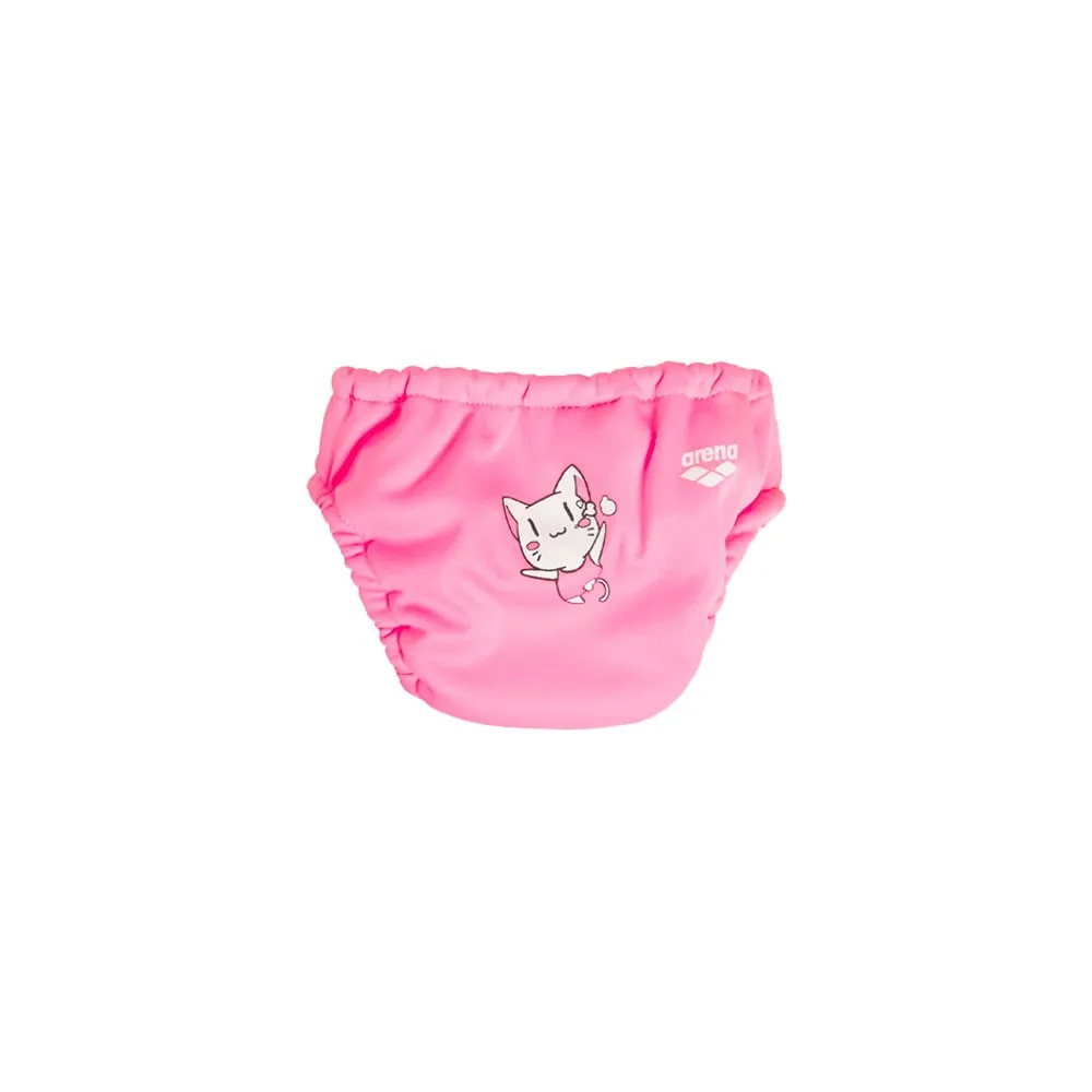 Arena Costume Slip Aqua Nappy Rosa Bianco Neonato