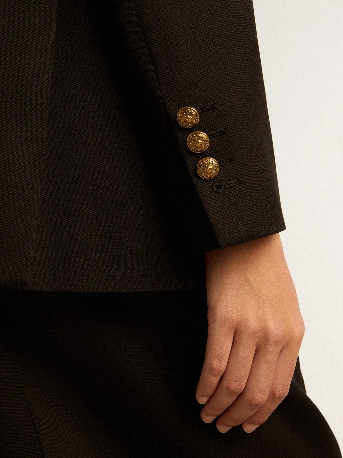 Blazer doppiopetto da donna color nero