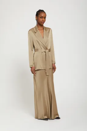 Blazer in viscosa con fusciacca    