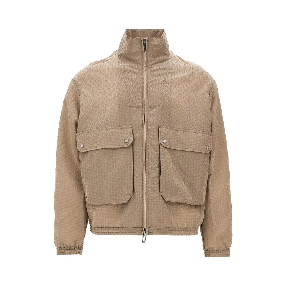 Blouson in seersucker di nylon