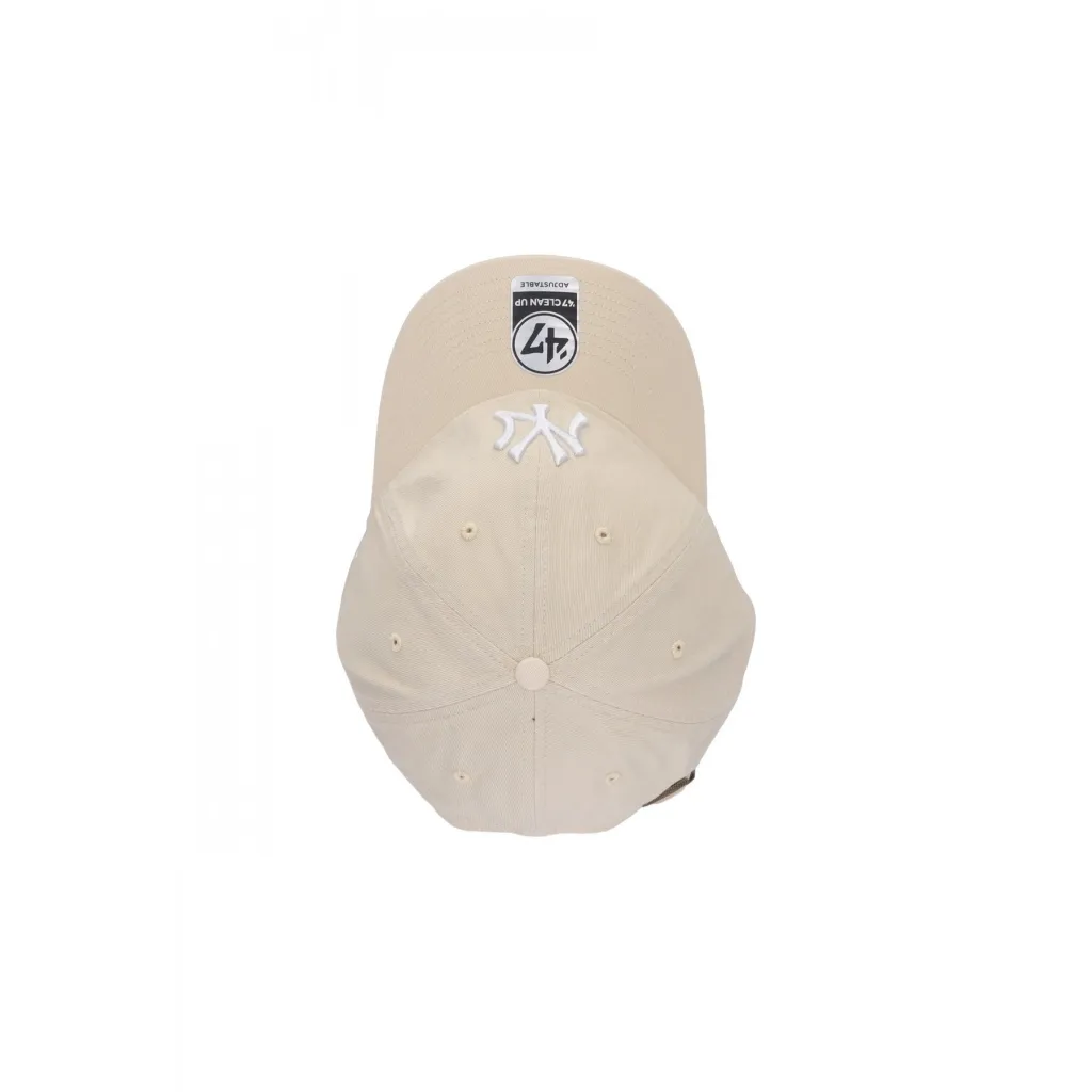 cappellino visiera curva uomo mlb clean up neyyan NATURAL/WHITE