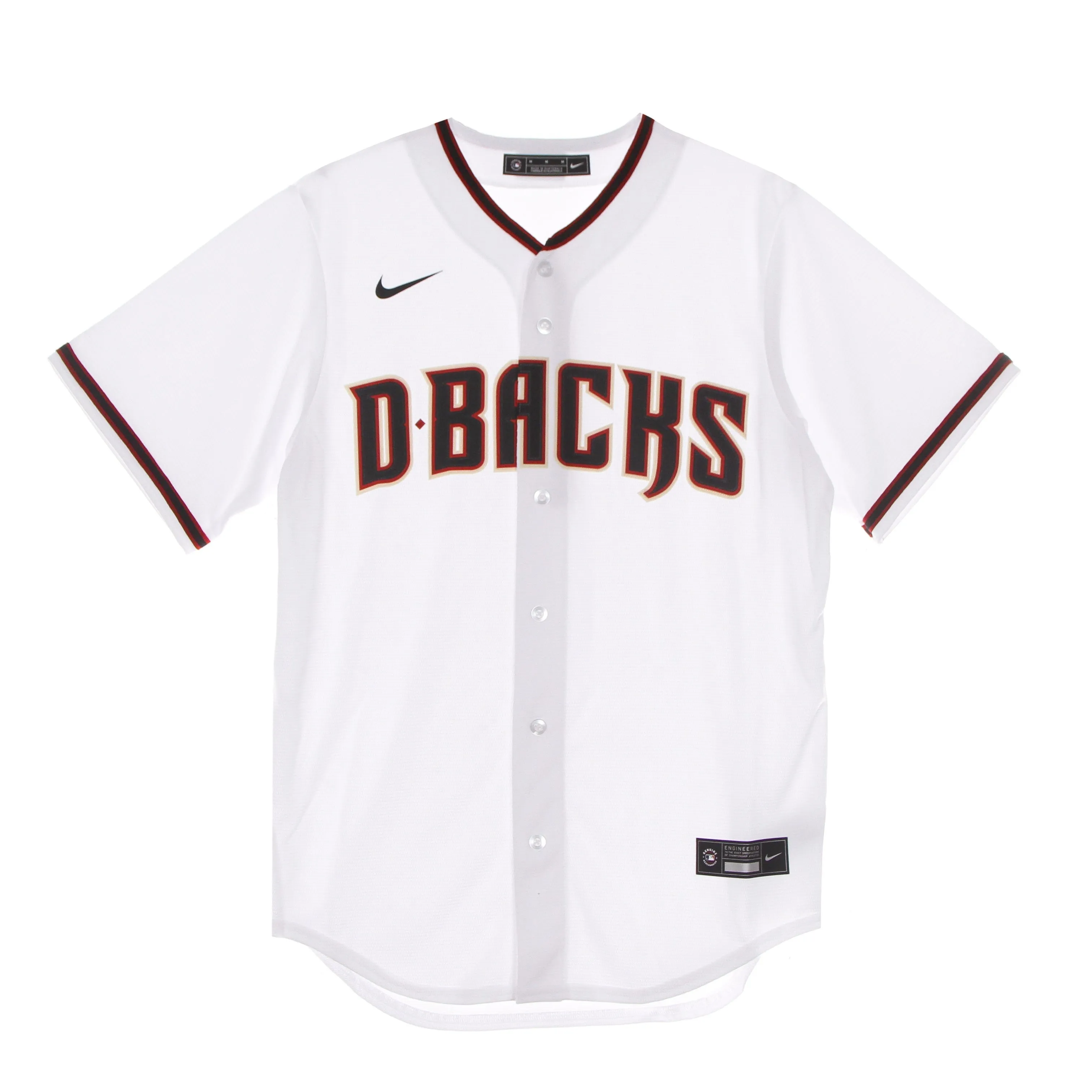 Casacca Baseball Uomo Mlb Official Replica  Jersey Aridia Home White/brick