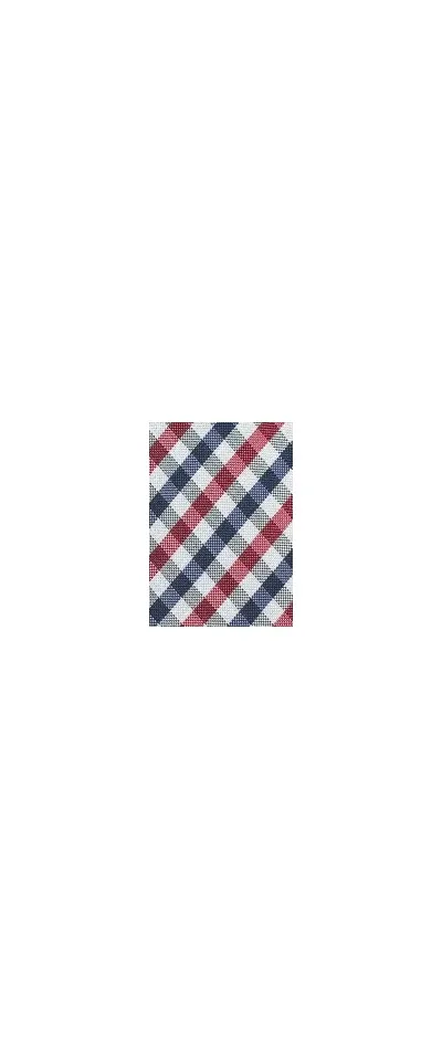 Cravatta Vichy check rosso blu scuro