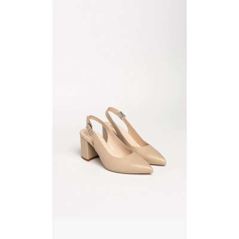 DECOLLETE SLINGBACK IN PELLE DA DONNA NEROGIARDINI