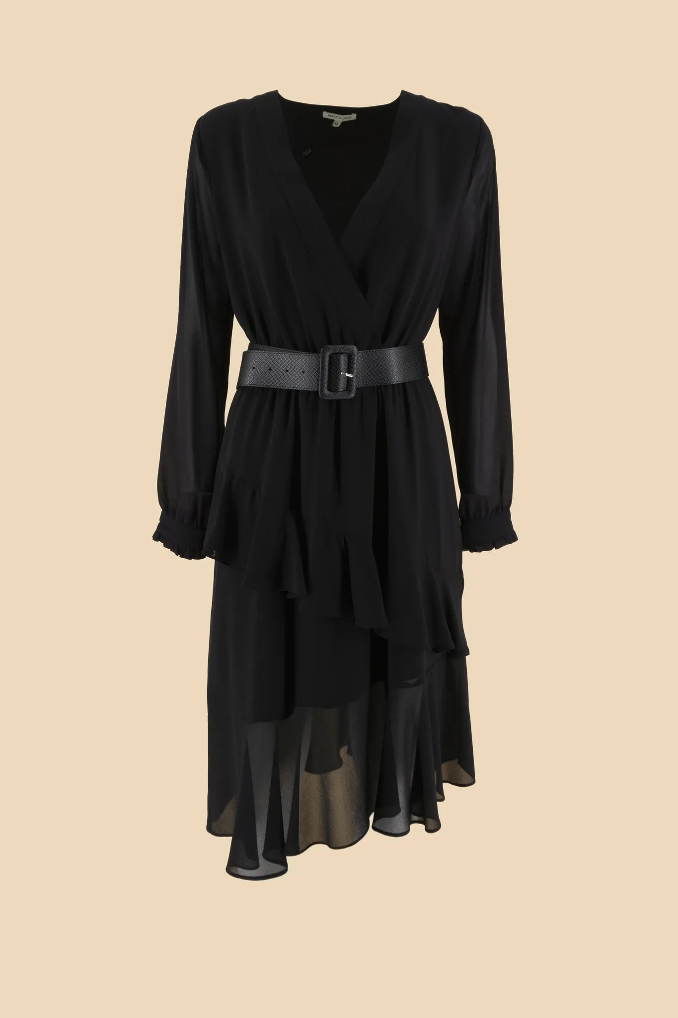 Dress with Belt / Black