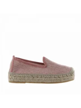 Espadrillas loafer in canvas con dettagli lamè