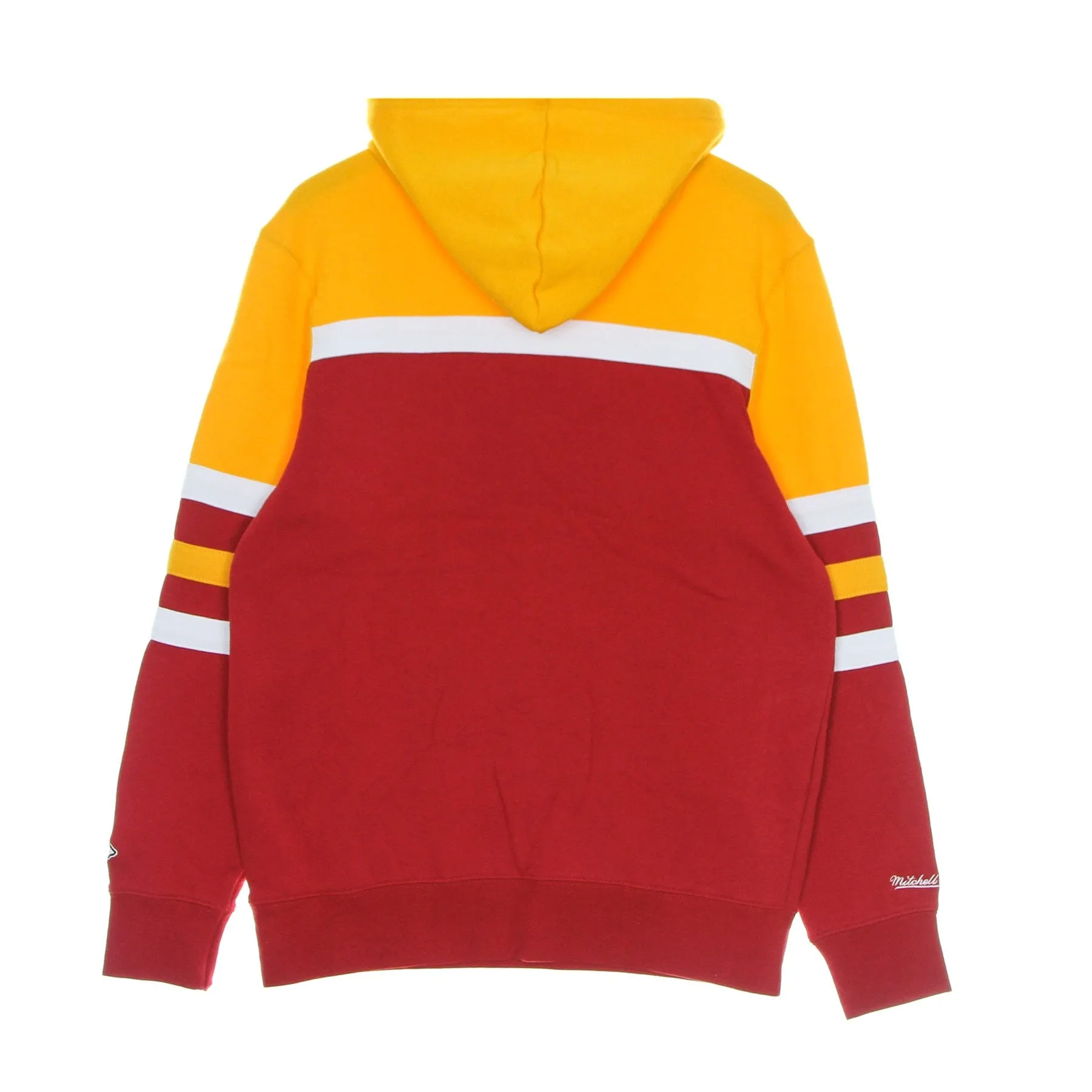 Felpa Cappuccio Uomo Nfl Head Coach Hoody Kanchi Gold/red