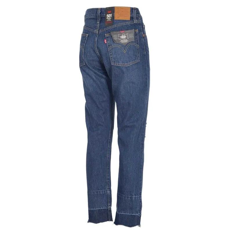 Jeans 501Original Cropped con abrasioni 
