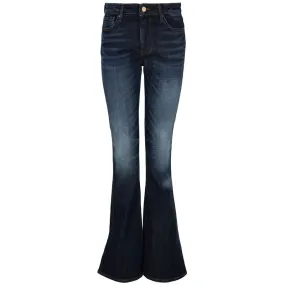 Jeans J65 flare fit in denim di cotone washed 