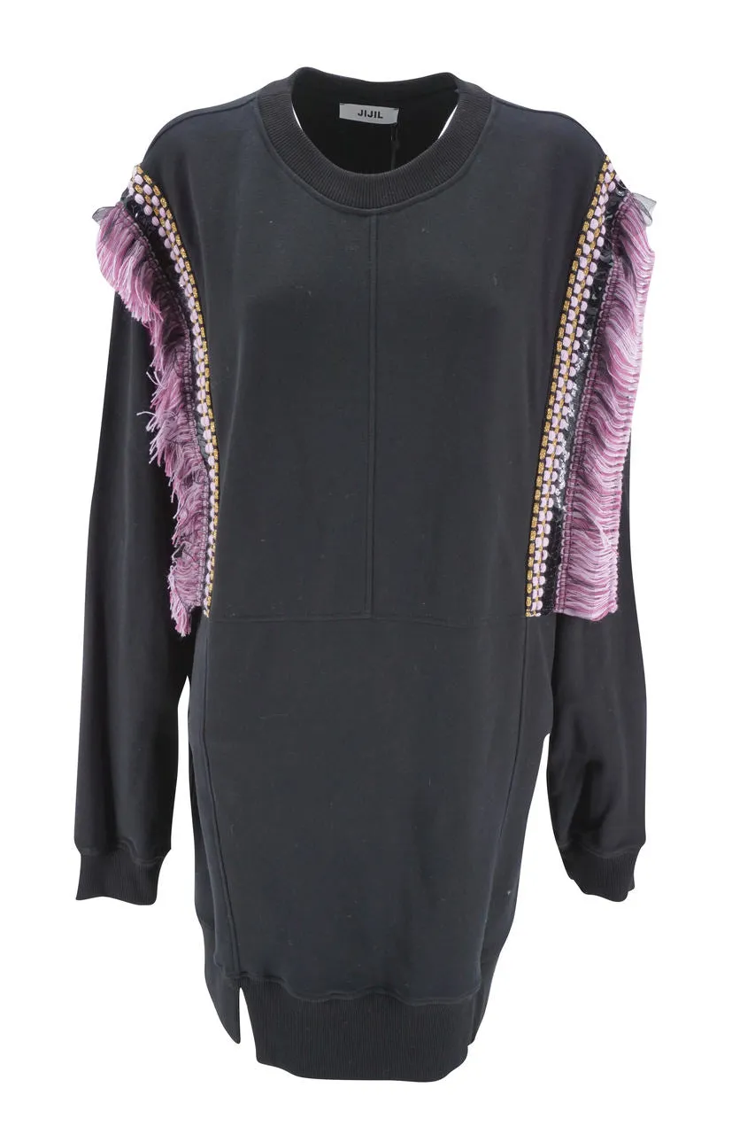 Jijil Sweatshirt Dress / Black