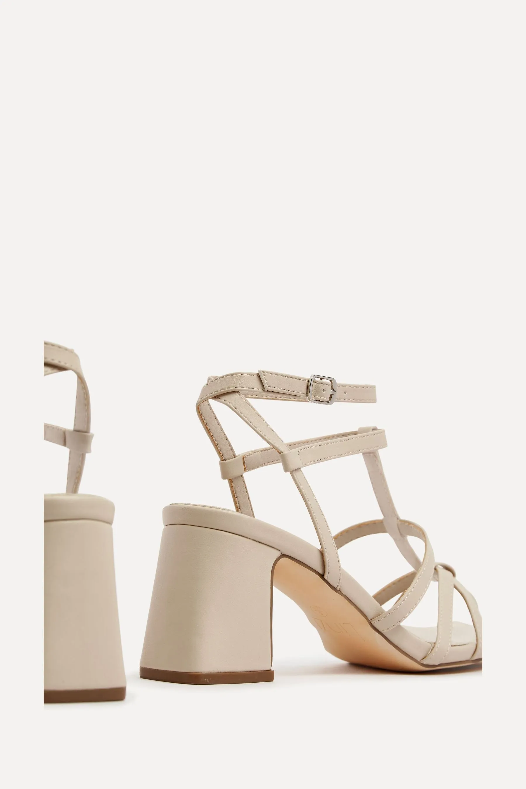 Linzi - Velma - Sandali stile gladiatore con tacco largo    