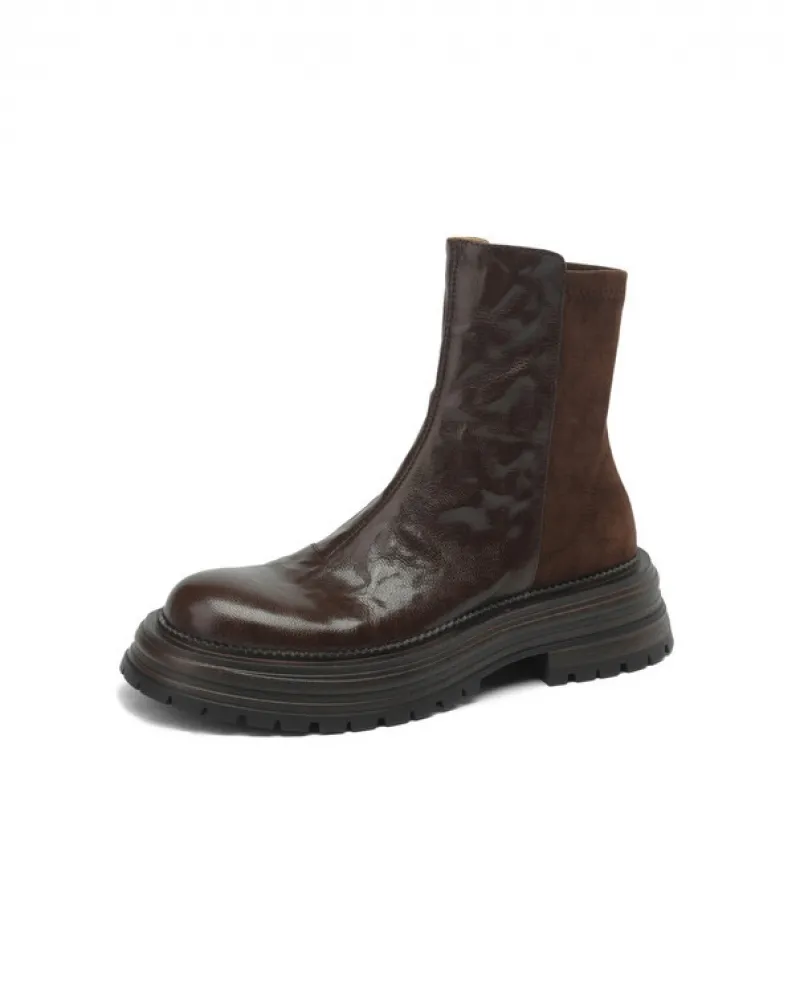 Maillard Brown!  Thick-soled Short Boots For Women, Spring And Autumn Single Boots, Small Martin Boots, British Style Sl