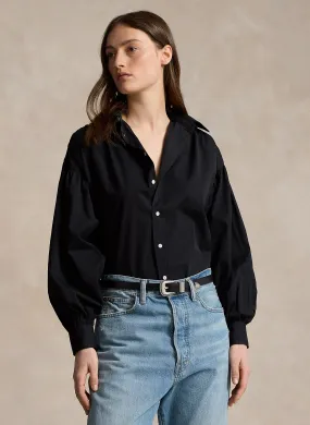  POLO RALPH LAUREN   Camicia collo classico in cotone | Nero