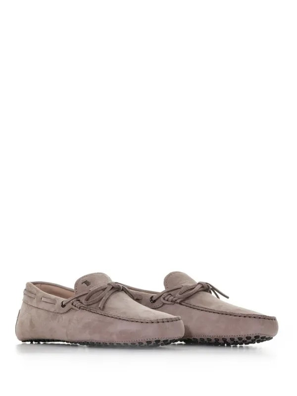 Rubber loafer in suede