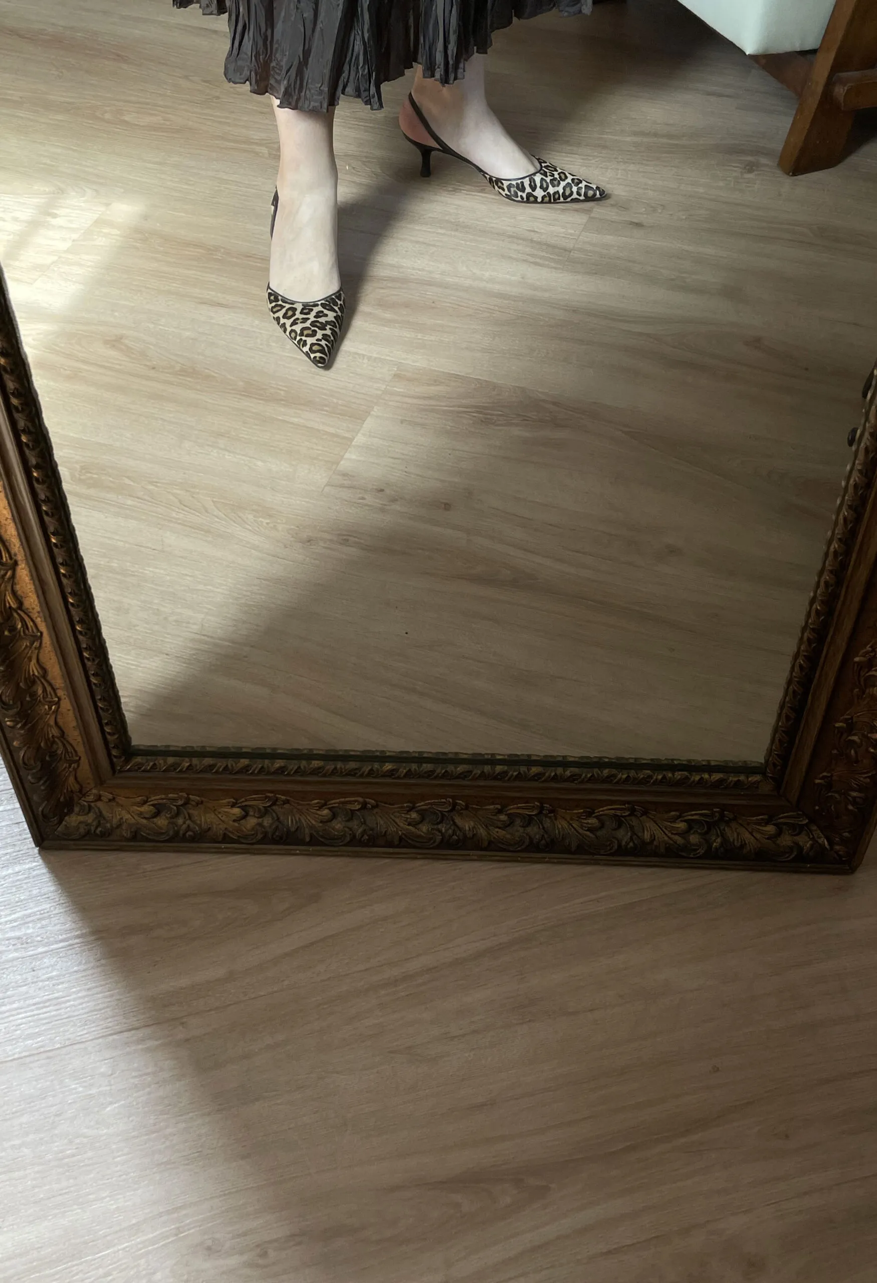Slingback Lualdi second hand in cavallino leopardato
