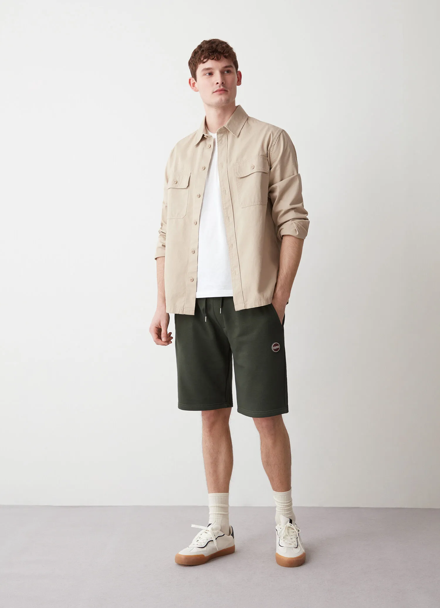 Sweatshirt Bermuda shorts with pocket