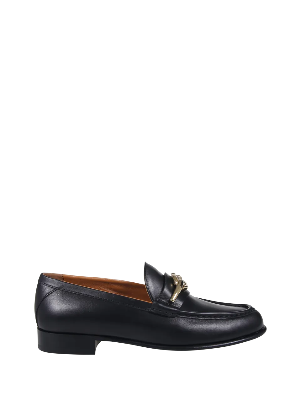 WOMAN VALENTINO GARAVANI BLACK CALF LEATHER VLOGO LOAFER VLOGO